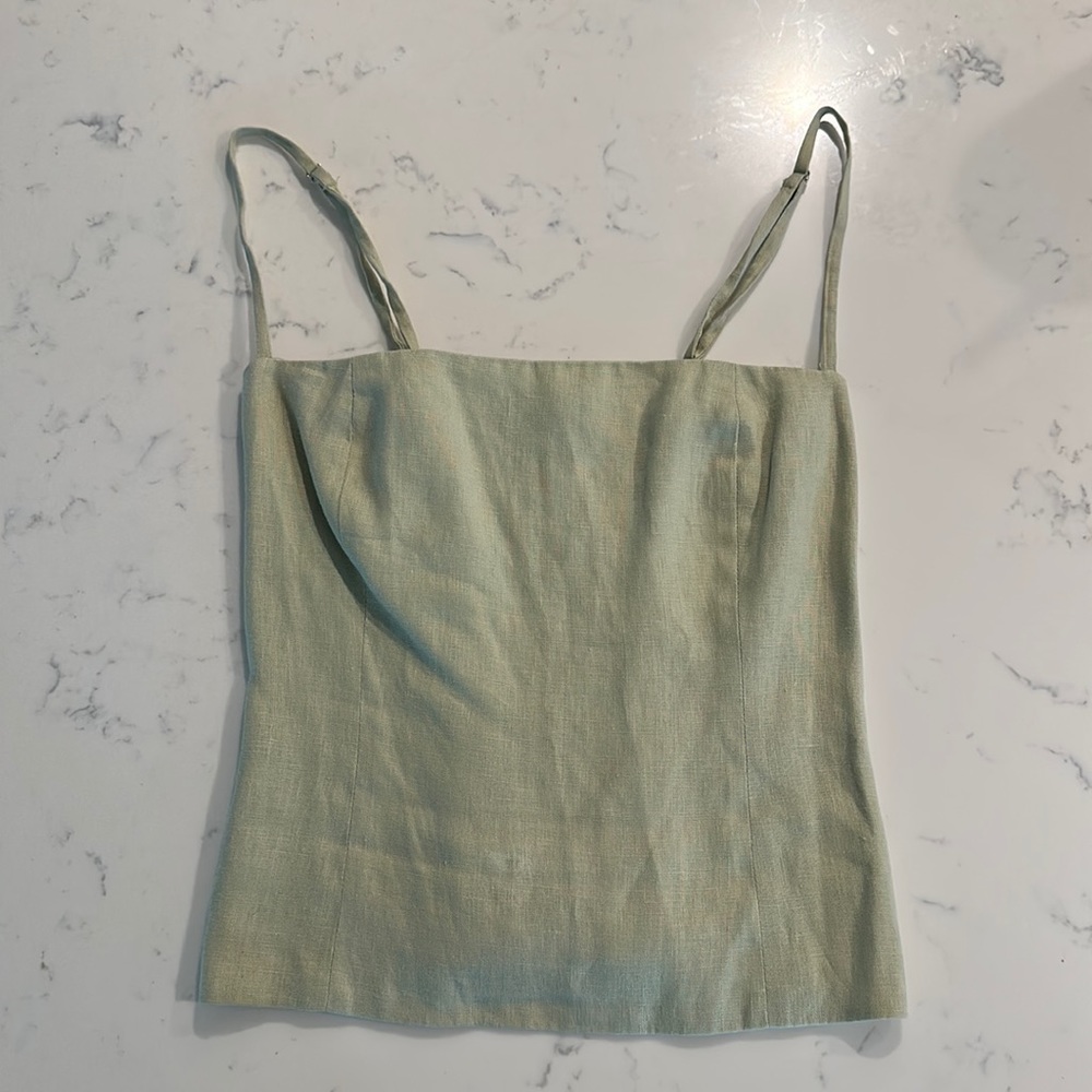 Reformation Overland Linen Top